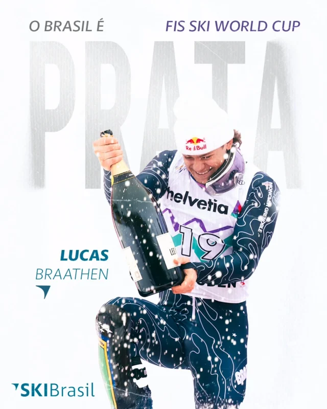 É PRATA! Brasil voa nas pistas com o Lucas! ❄️🥈

E o @pinheiiiroo acaba de conquistar mais uma medalha histórica na Copa do Mundo de Ski, dessa vez em Kranjska Gora, Eslovênia.

Com muita garra e técnica, Lucas segue elevando o nome do Brasil nas pistas, provando que podemos conquistar grandes feitos no esporte mundial. E isso é só o começo. Valeu, campeão!

Bora aproveitar que é carnaval e dançar para comemorar essa vitória?

#SKIBrasil #SkiTheGlobeWithUs #cbdn #FISAlpine #VamosDancar @vamosteampinheiro @brasilnaneve